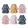 Baby Flower Girl Dresses Boho Cotton Long Sleeve Printing Kids Frocks Party Wear Girls Dress Children Clothes