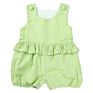 Baby Girls Clothes Boutique 100 Cotton Gingham Seersucker Infant Girls Kids Bubble Lined Ruffle Cute Baby Rompers