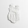 Baby Romper Jumpsuit Cotton Linen Pleated Flutter Sleeve Baby Clothing Romper