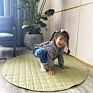 Baby Soft Vegan Leather Quilted Texture Play Mat Picnic Mat Indoor Diamond Crawling Pad Brinquedos