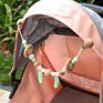 Baby Stroller Chain Silicone Wood Teether Silicon Baby Products Teething Necklace for Babies