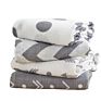 Baby Swaddle Blanket Muslin 47X47 (3 Pack) Fox & Deer & Giraffe Print" Cotton Muslin Receiving Blanket for Boys and Girl