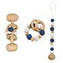 Baby Toy Gift Set Baby Rattle Teether Pacifier Clip Chain Kit