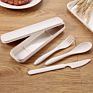 Baby Travel Cutlery Portable Japanese Wheatgrass Knife Fork Spoon Cutlery Box Student Kitchen Cutlery Set