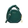 Bags for Ladies Girls round Chain Sling Shoulder Crossbody Pu Leather Bag