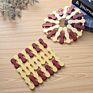 Bamboo Potholder Placemat Square round Bowl Mat