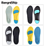 Bangni Black Blue Soft Inner Sole Shock Absorption Basketball Insoles Pu Sports Shoe Inserts