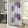 Bathroom Shower Floral Printed Cute Chic Microfiber Fabric Bath Curtains