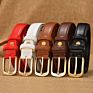 Be003 Double Ring Buckle Genuine Leather Trimmer Vintage Ladies Women Belts for Women Ladies