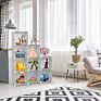 Bedroom Dust-Proof Storage Bookcase Plastic Simple Wardrobe Storage Artifact Shelf Household Single