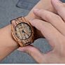 Bewell W086B Mens Wooden Watch Analog Quartz Lightweight Handmade Wood Wrist Watch