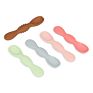 Bhd Direct First Stage Toddler Led Weaning Utensil Spoons Self Feeding Great Grip Silicone Pre Spoon for Baby