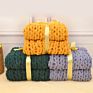 Big Hand Woven Yarn Wool Chenille Thick Throw Chunky Knit Knitted Blanket for Blanket