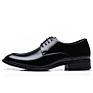 Big Size Classic Men Patent Leather Black Wedding Dress Shoes Lace up Oxford Shoes Man Pointed Toe Formal Shoes