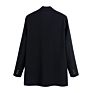 Black Color Notched Collar Double Breasted Women Jacket Vintage Design Ladies Blazers