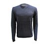 Black Crewneck Pullover Mens Merino Wool Sweater O-Neck Pullover