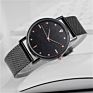 Black Mesh Band Watches Bling Dial Women Hand Watches Woman Watch