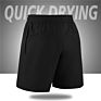 Black Training Sports Shorts Gym Wear Jogging Workout Shorts Mens