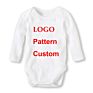 Blank Baby Clothes Onesie Bebes Kids 100% Cotton Long Sleeve Baby Boys Girls Rompers Newborn Baby Bodysuits Ropa Bebe