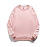 Blank Cotton Women Sweatshirt Crew Neck Solid Color Logo Printing Embroidery Pullover Sweatshirt