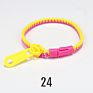 Blues Promotion Simple Double Colors Easter Basket Stuffers Fidget Toys Plastic Resin Zipper Bracelet for Children