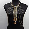 Body Chain Jewelry Retro Exaggerated Personality Pearl Tassel Body Chain