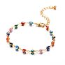 Bohemian Colorful Eye Beads Anklets for Women Gold Color Ocean Beach Ankle Bracelet Foot Leg Chain Jewelry