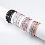 Bohemian Ethnic Style Jewelry Multi Layer Leather Wrap Bracelet Retro Exquisite Crystal Beads Leather Wrist Bands Bangle