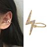 Bohemian Gold Star Leaves Non-Piercing Ear Clip Earrings Simple Cartilage Ear Cuff Jewelry for Women Girl