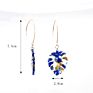 Boho Leaf Dangle Leopard Acrylic Earrings Dainty Resin Geometry Drop Acetate Earrings for Women
