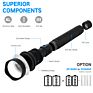 Boruit High Power 5000Lumens Xhp70 Bright Zoom Led Lampe De Poche Aluminum Long Range Light Rechargeable Tactical Flashlight