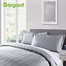Boryard Bedding Set Decor Gray 3Pcs Queen Size Coverlet Embossed Quilt Bedspread