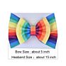 Bow Headband 5" Plaid Hair Bow Infantile Baby Head Wrap Diy Hair Accessories