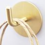 Brass Hanging Bedroom Creative Door Coat Hat Hook Bathroom Brushed Golden Free Punch Paste Hooks