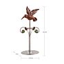 Bronze Hummingbird Garden Decoration Rain Gauge for Garden Decoration