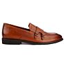 Brown Oxfords Men's Formal Leather Dress Shoes Slip-On Design Classic Genuine Office Monk Strap Shoes