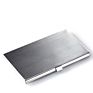 Brush Surface Business Card Use Silver Metal Stainless Steel Card Holder