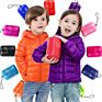 Bubble Crop Red Puffer Coat Little Boy plus Size Puffer Coat with Hood Zip up down Jacket Kids Boy Warm