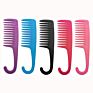Buy Barber Braiding Large Plastic Resin Curly Widetooth Wide Teeth Tooth Detangling Shower Hair Comb Set with Hook Logo