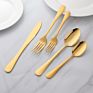 Buygo 4 Pcs 1010 Cutlery Gift Set Fork Knife Spoon Restaurant Party Tableware Eating Utensils Black Flatware Silverware Set