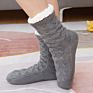 Cable Knitted Slipper Socks Fluffy Fuzzy Cabin Cozy Sock Warm Comfy Soft Fleece Thick Home Stocking Stuffers with Grips