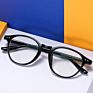 Cassbojue Clear round Retro Tr90 Blue Light Blocking Glasses Frame