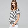 Casual round Neck Short Sleeve Maternity Tops & Tees