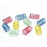 Cat Toy Plastic Cat Spring Toy Interactive Colorful Spring Toys