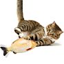 Catnip Filled Simulation Fish Interactive Cat Toy Soft Plush Chewing Toys for Cats