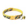 Cats Dog Collar with Bell Camo Camouflage Print Neck Strap Polyester Adjustable Buckle Kitten Puppy Pet Leash Animal Accessories
