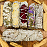 Celion White Sage Smudge Bundles Sticks Rose Sage Rosemary Sage with Flowers