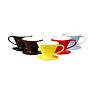 Ceramic Coffee Dripper for Neat Filter Cone Pour over Coffee Cone Dripper Filter with Cup Stand(1-4 Cups)