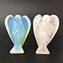 Chakras Reiki 3 Inch Hand Carved Natural Rock Clear Quartz Crystal Angels