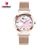 Chenxi 091M Famous Purple Girls Quartz Watch Vive Mesh Strap Waterproof Small Minimalist Business Hand Watch